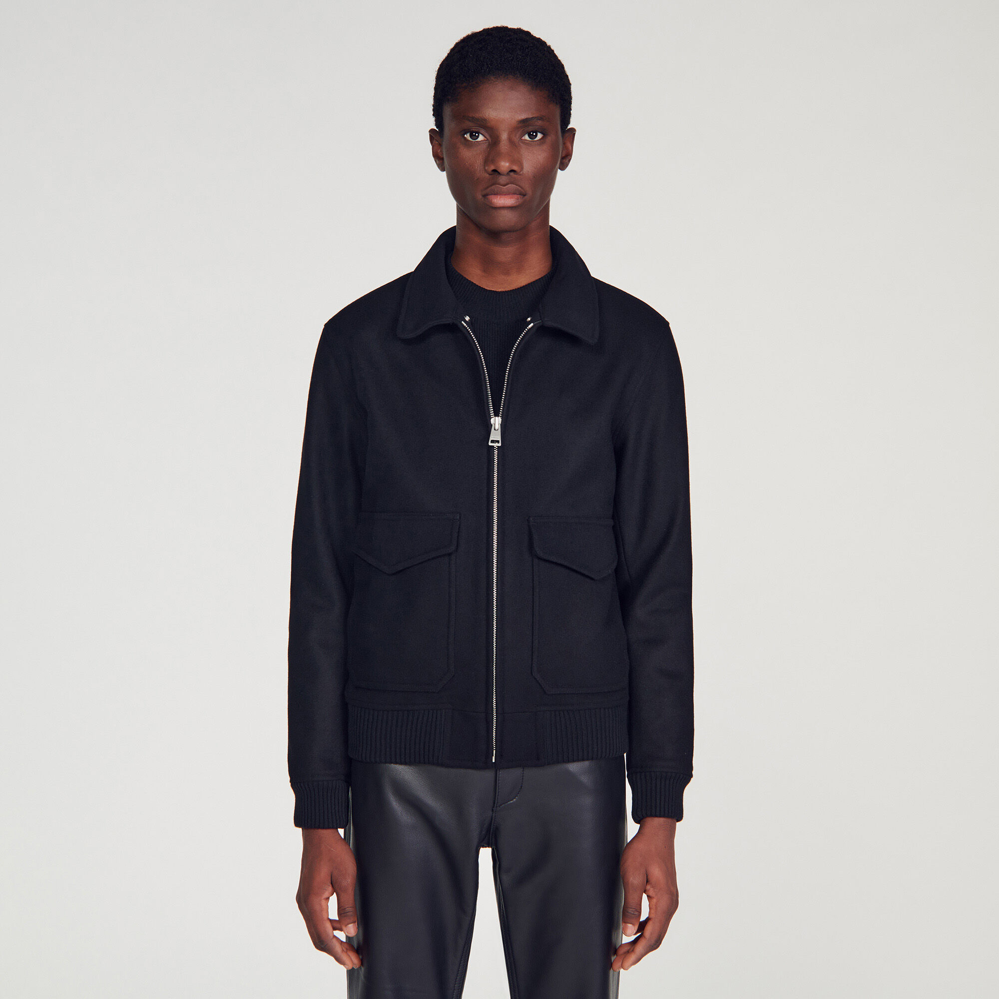 Blouson aviateur col mouton SHPBL00174 Trenchs Manteaux