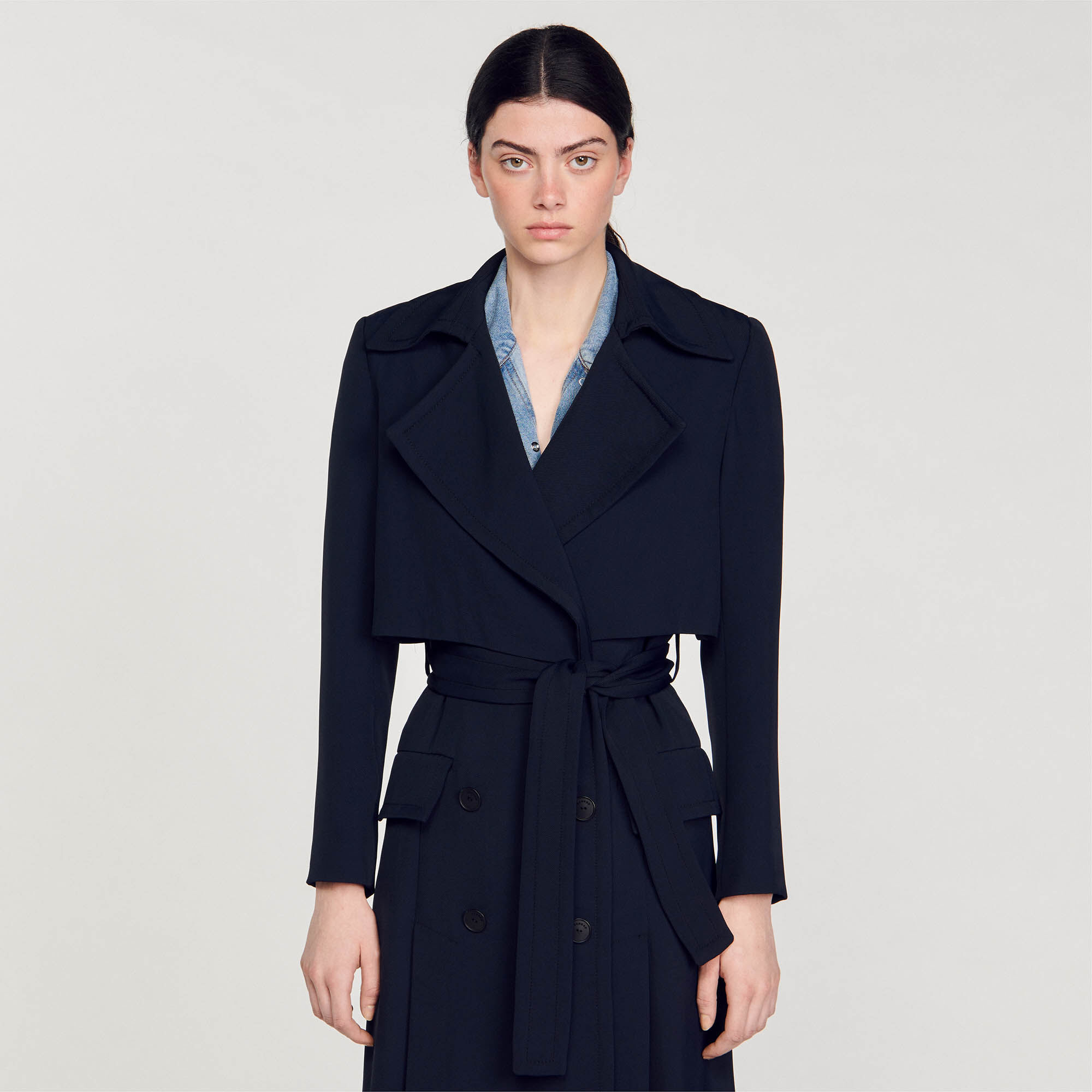Trench long SFPOU00604 FNouvelle Collection Ete Sandro Paris