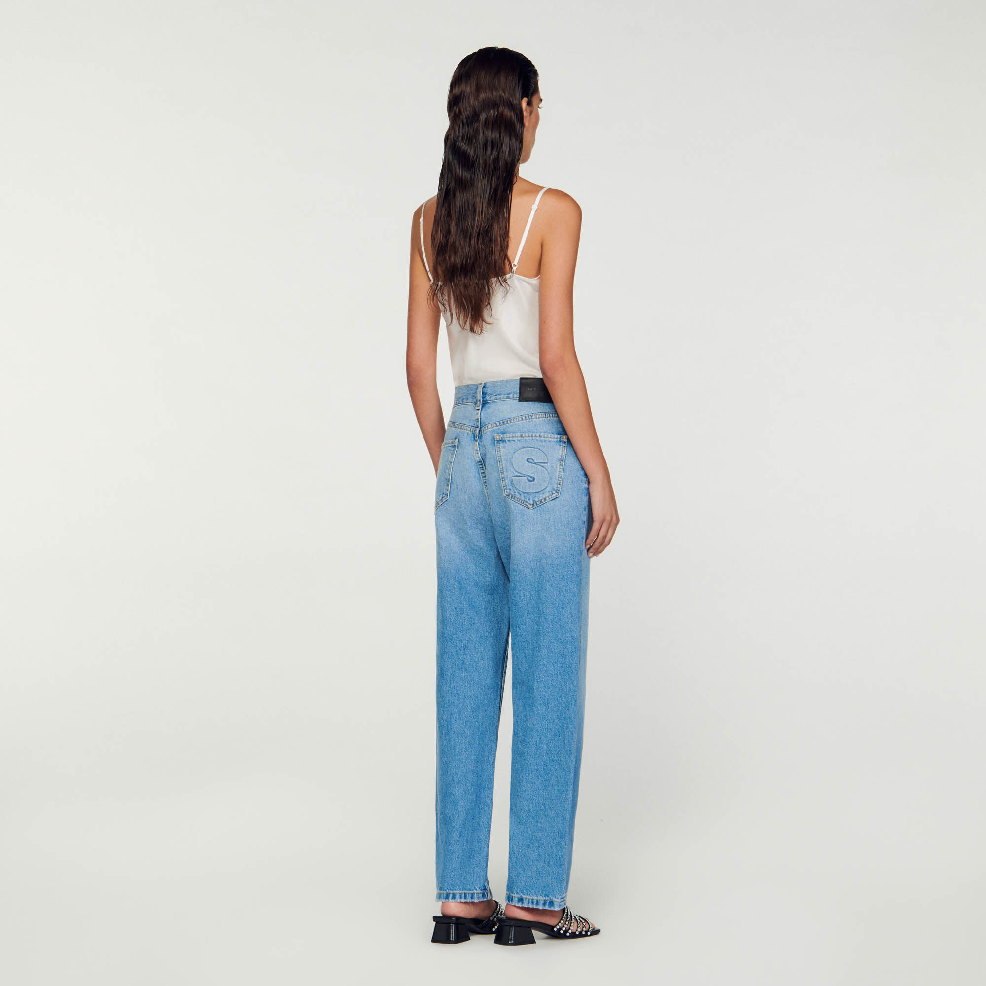 Jean droit taille basse SFPJE00518 Jeans Sandro Paris