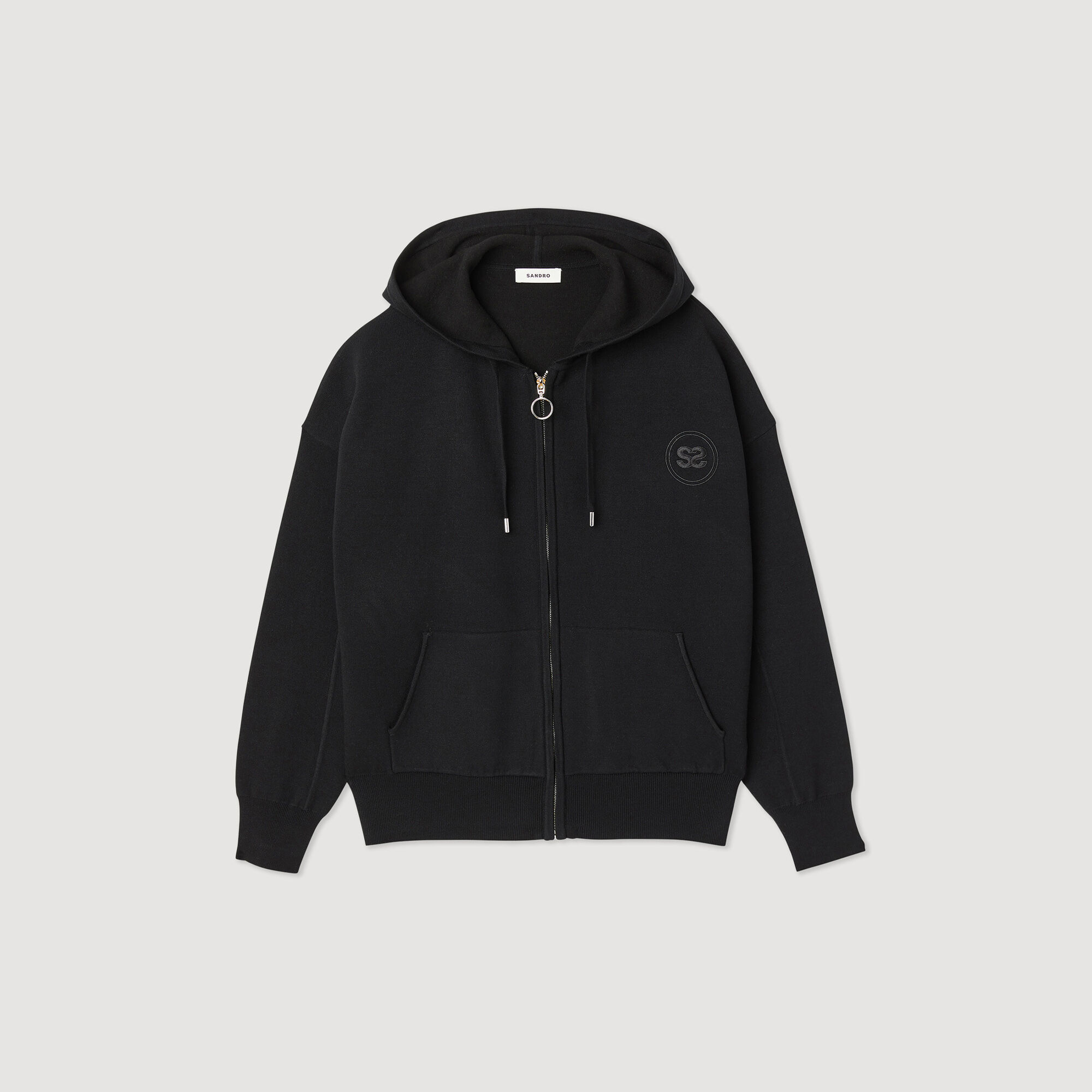 Felpa oversize con zip new arrivals