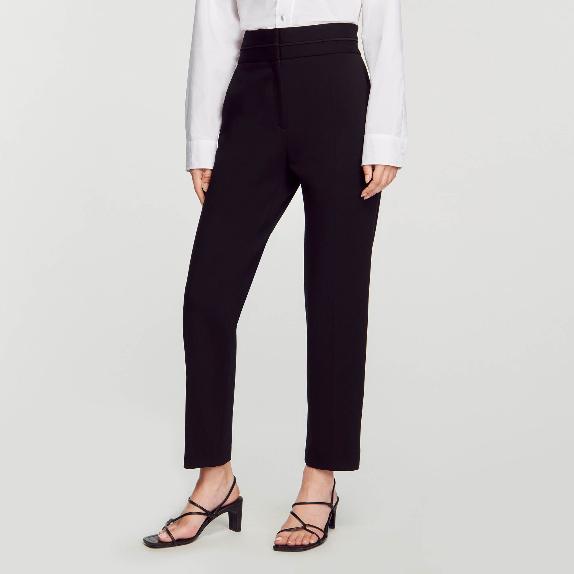 Pantalon classique outlet taille haute