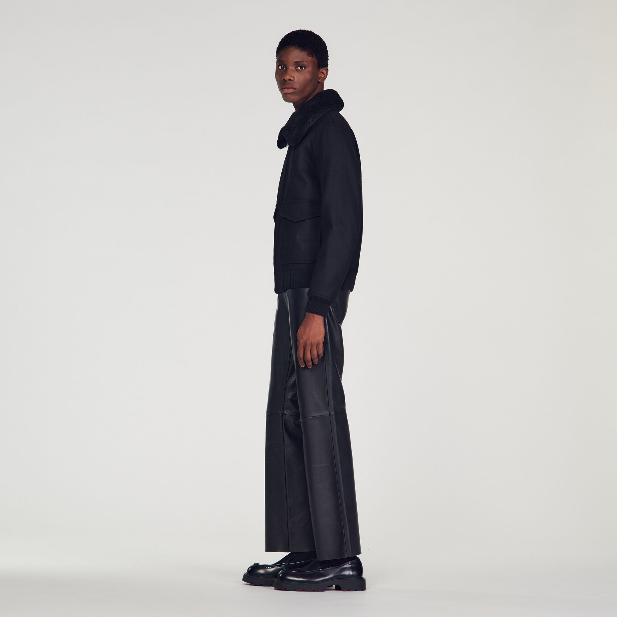 Blouson aviateur sandro homme best sale