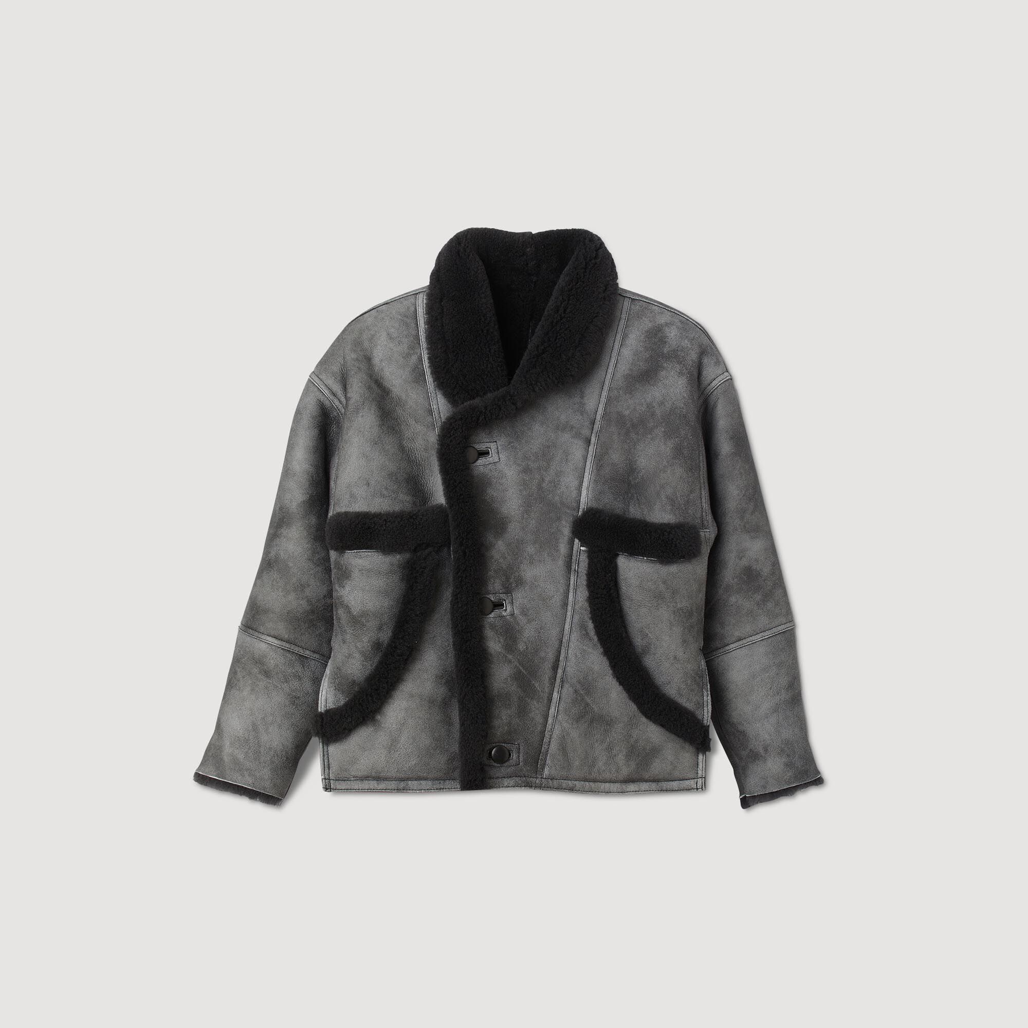 Manteau sandro deals femme noir
