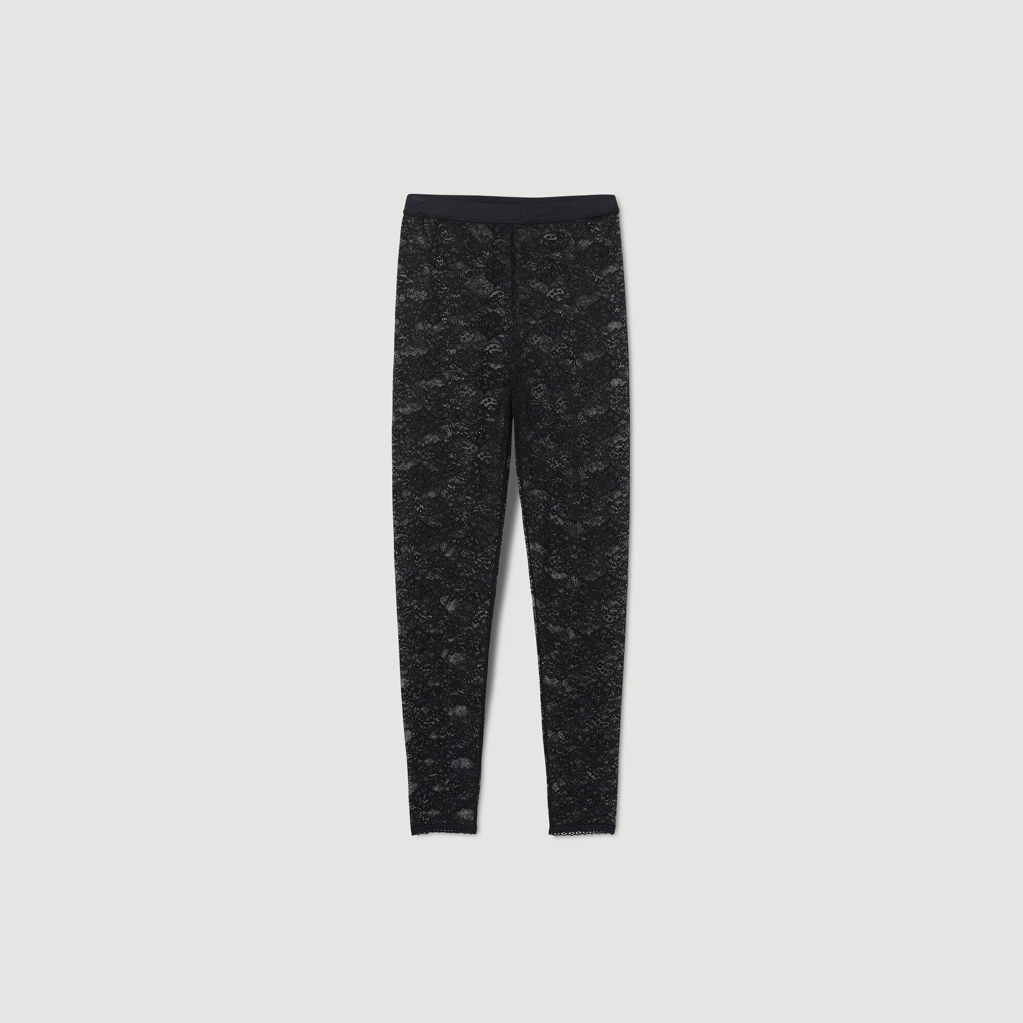 Leggings pizzo bianco top