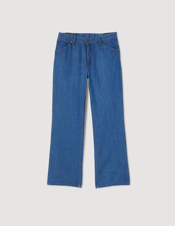 Jeans sbiaditi SANDROxWRANGLER Brut - Denim Homme