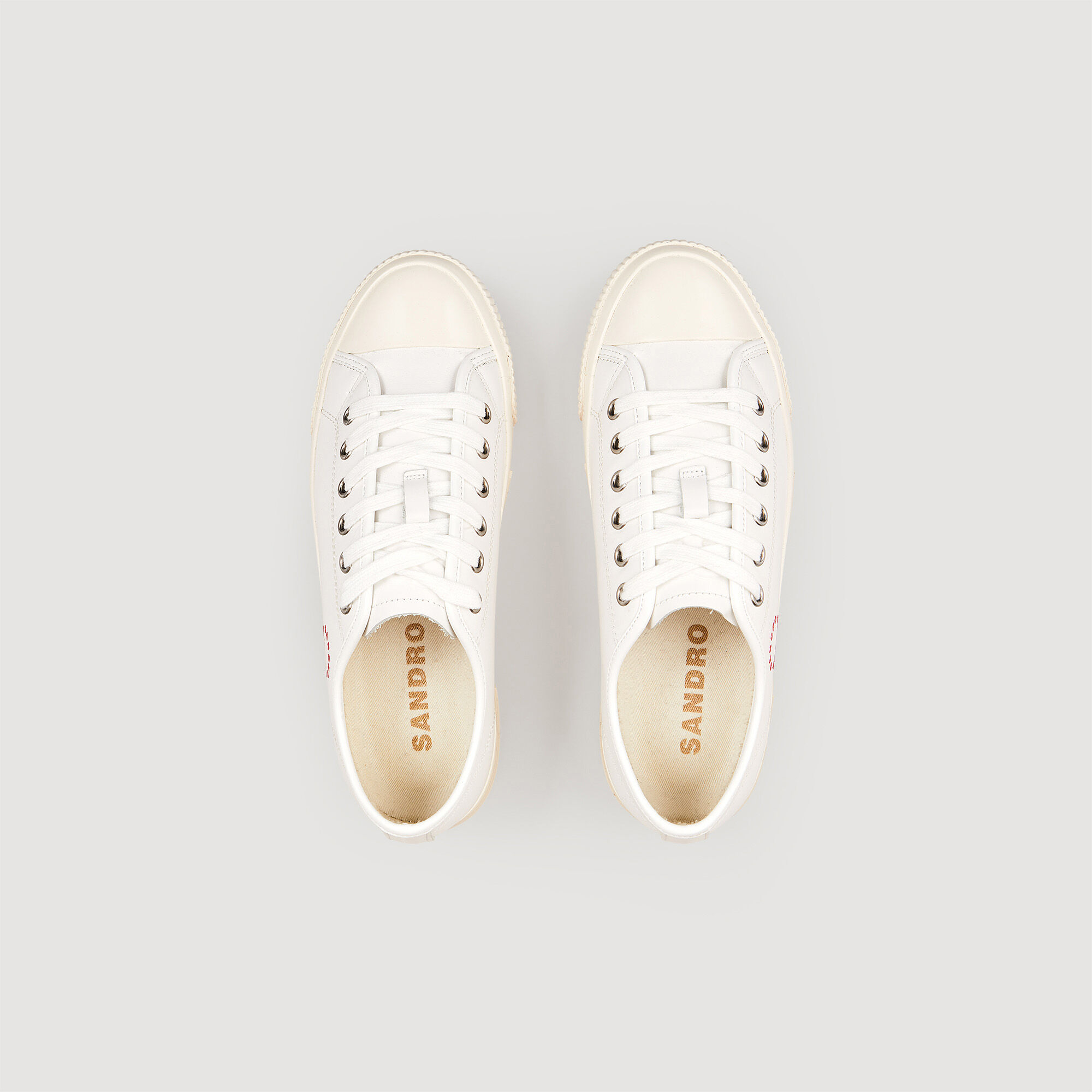 Sneaker in pelle con fiamma sulla suola SFACH00898 Tutta la