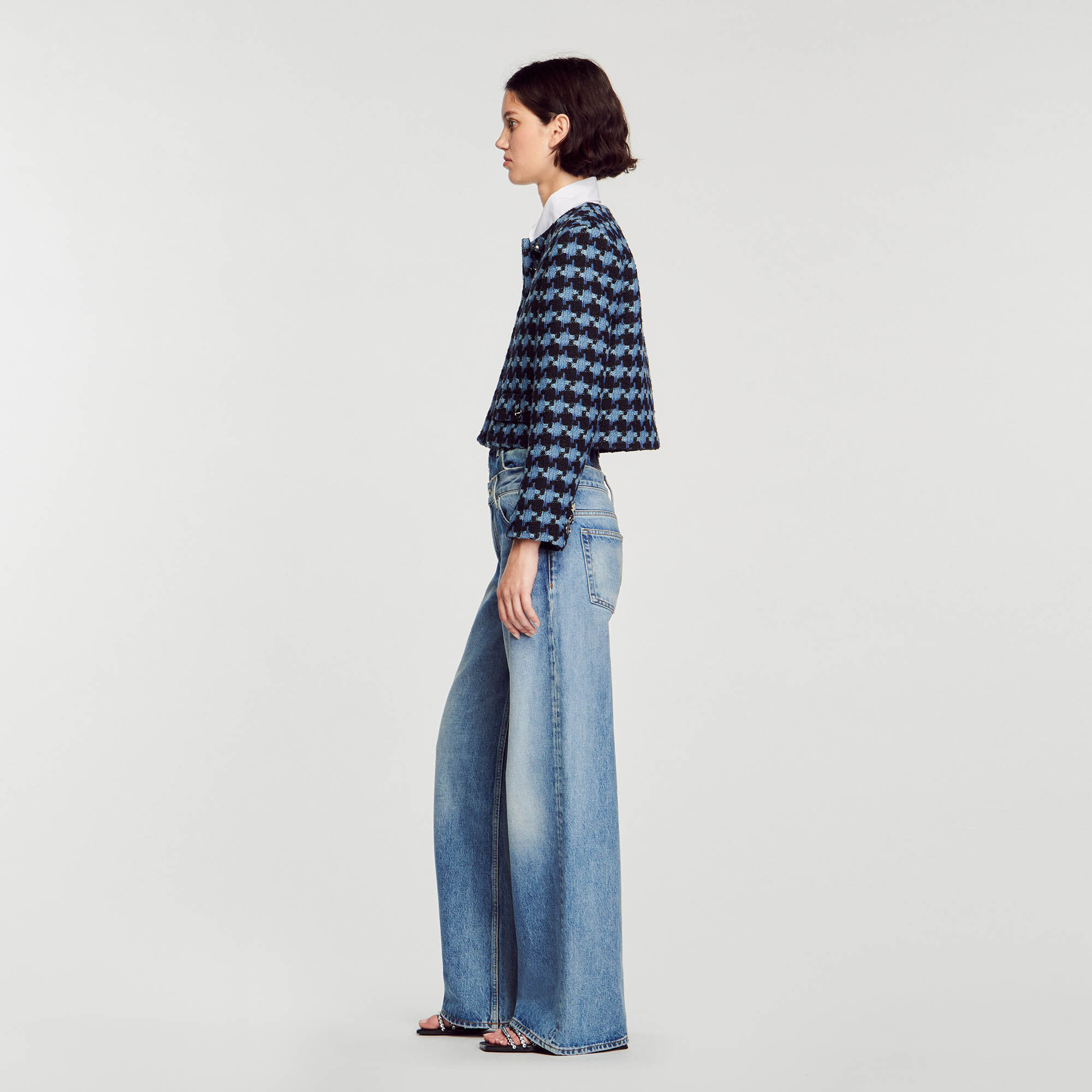 Veste sandro hotsell pied de poule