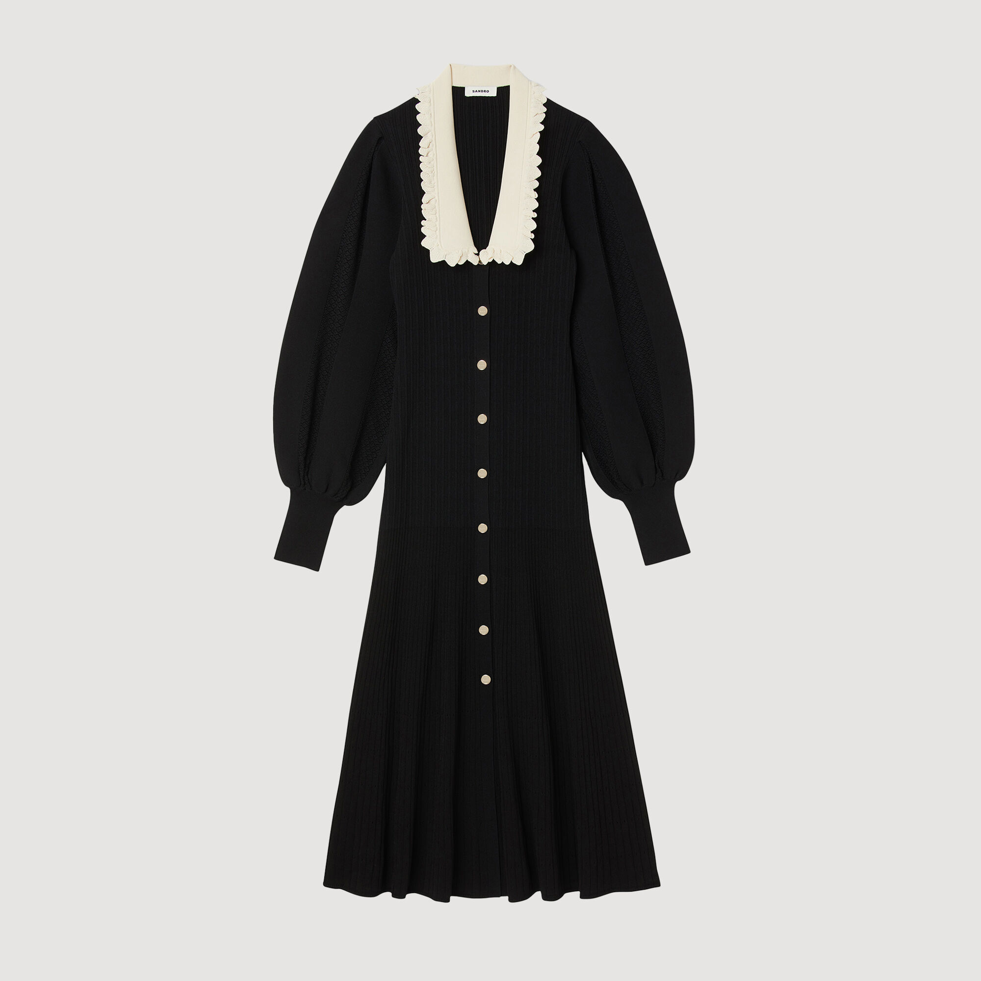 Robe longue manches longues SFPRO02497 Robes Sandro Paris