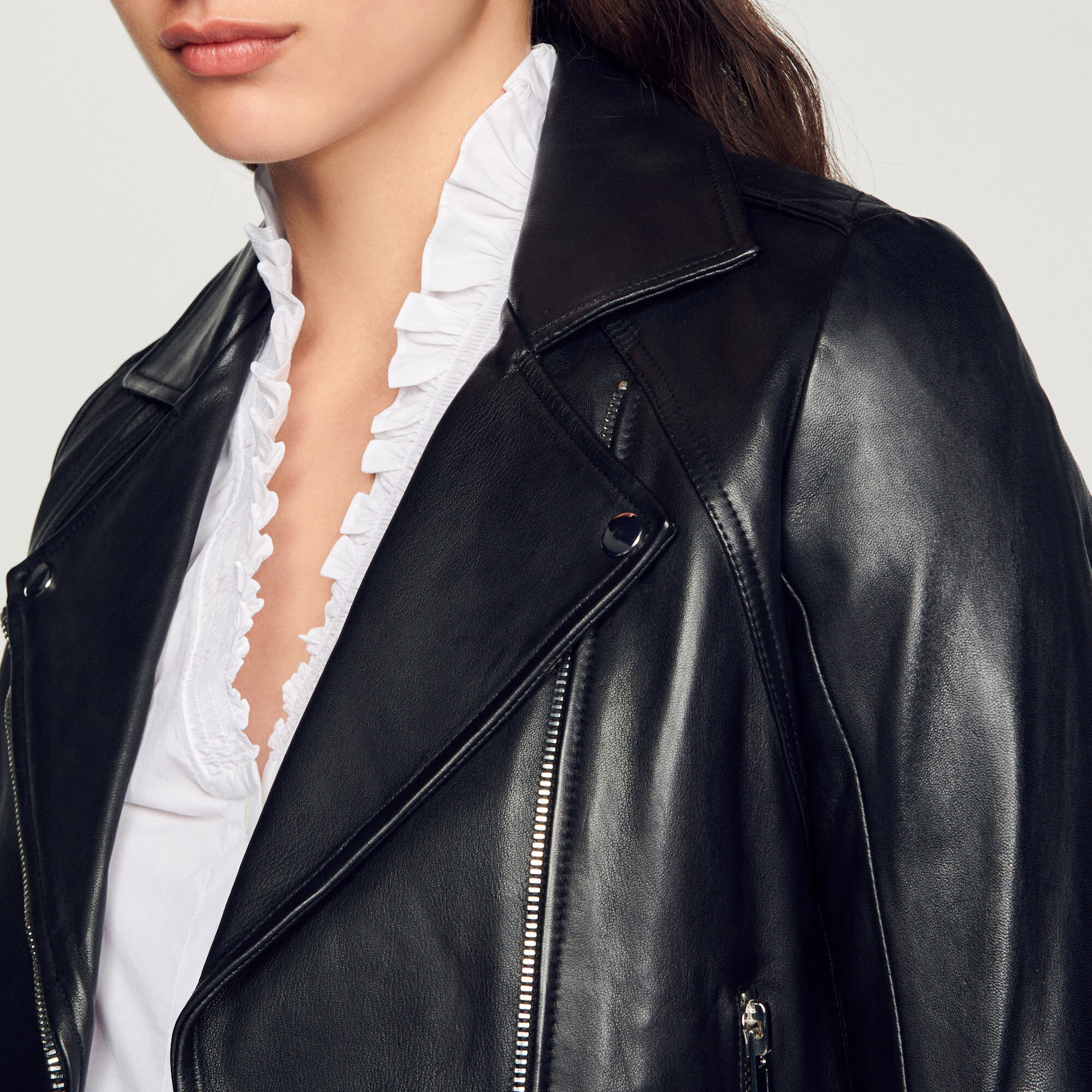 Sandro best sale veste cuir