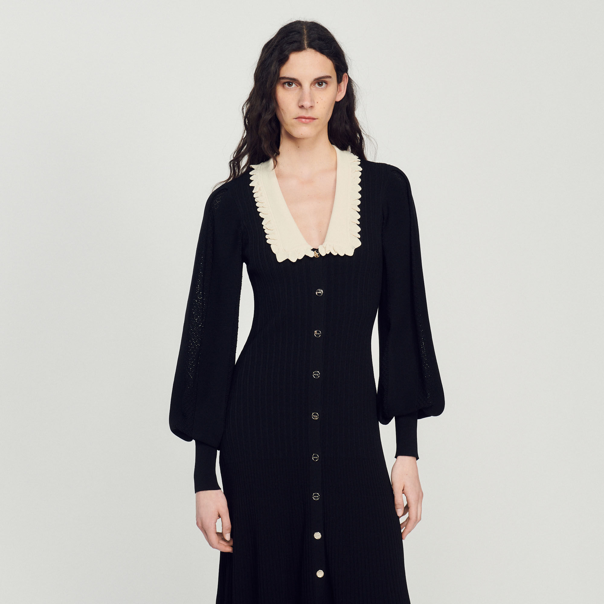 Robe longue manches longues SFPRO02497 Robes Sandro Paris