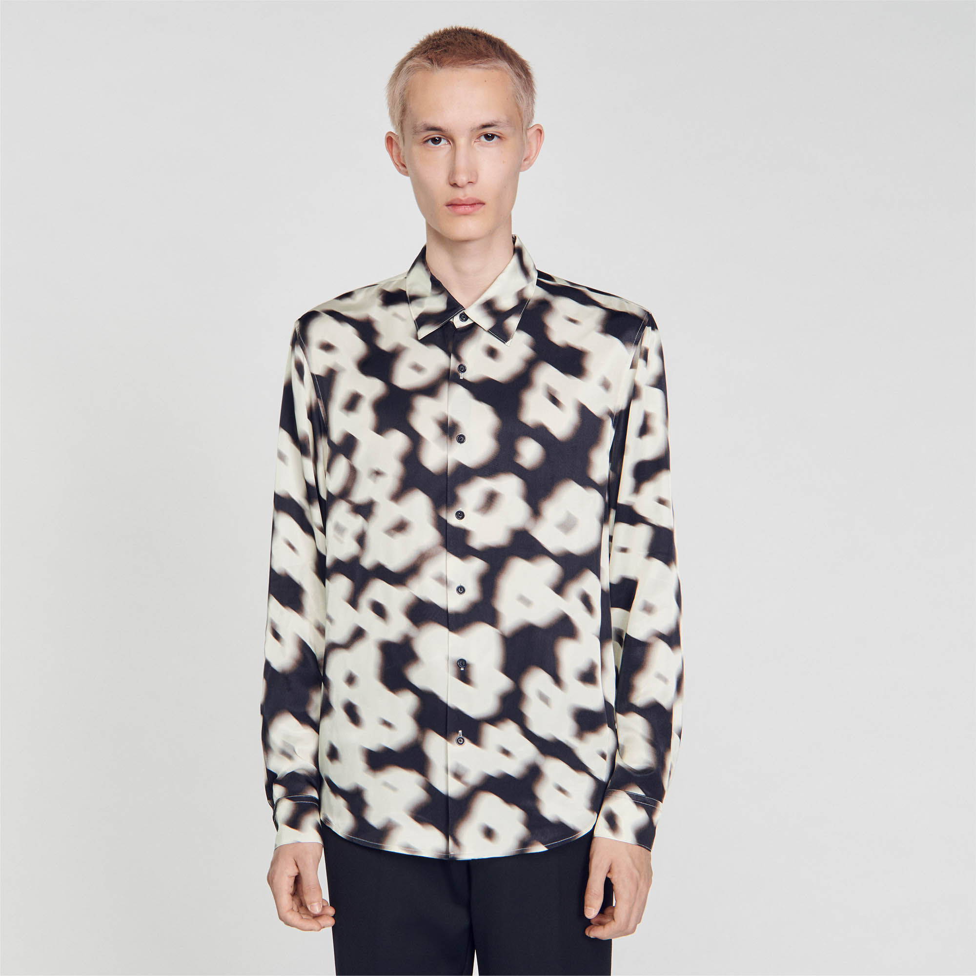 Camicia con stampa a fiori SHPCM01006 Camicie Sandro Paris